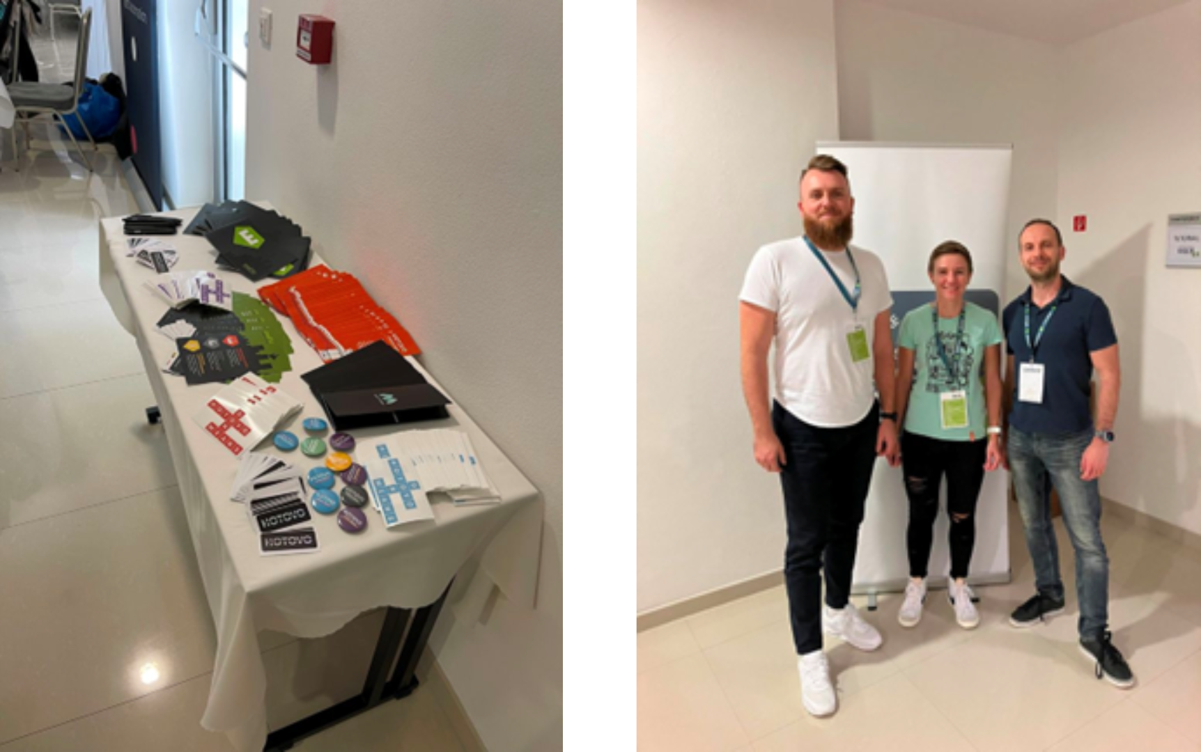 Martin and Mariana with Maros Kutschy, a speaker from Ness Košice